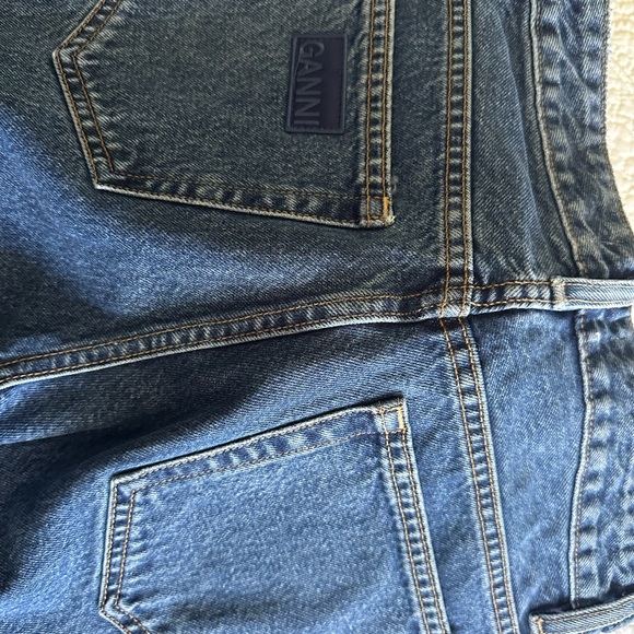 Ganni Blue Flare Women's Jeans - Picture 10 of 10